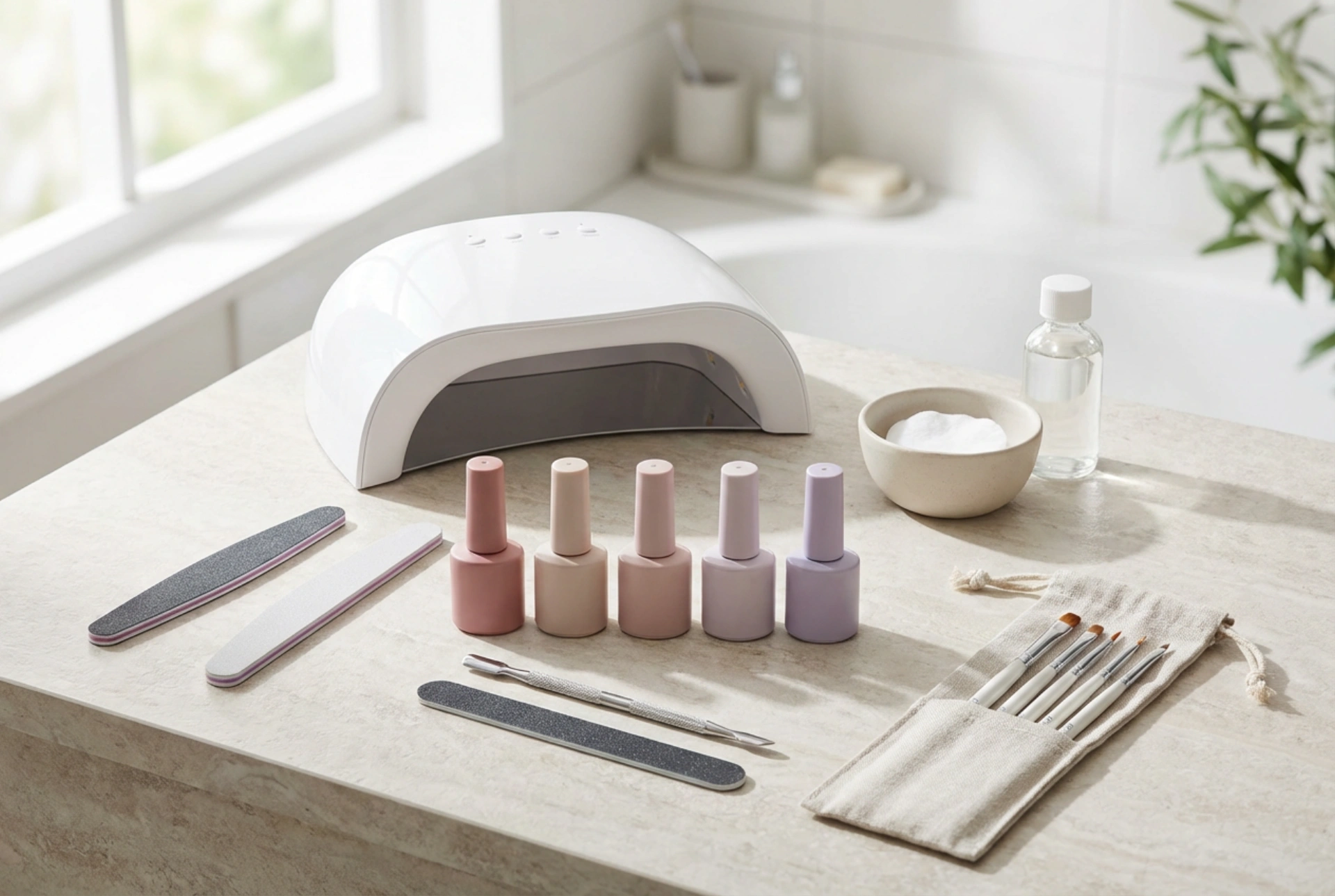 Professionellt gelénagelkit: Vad det innehåller och hur du använder det