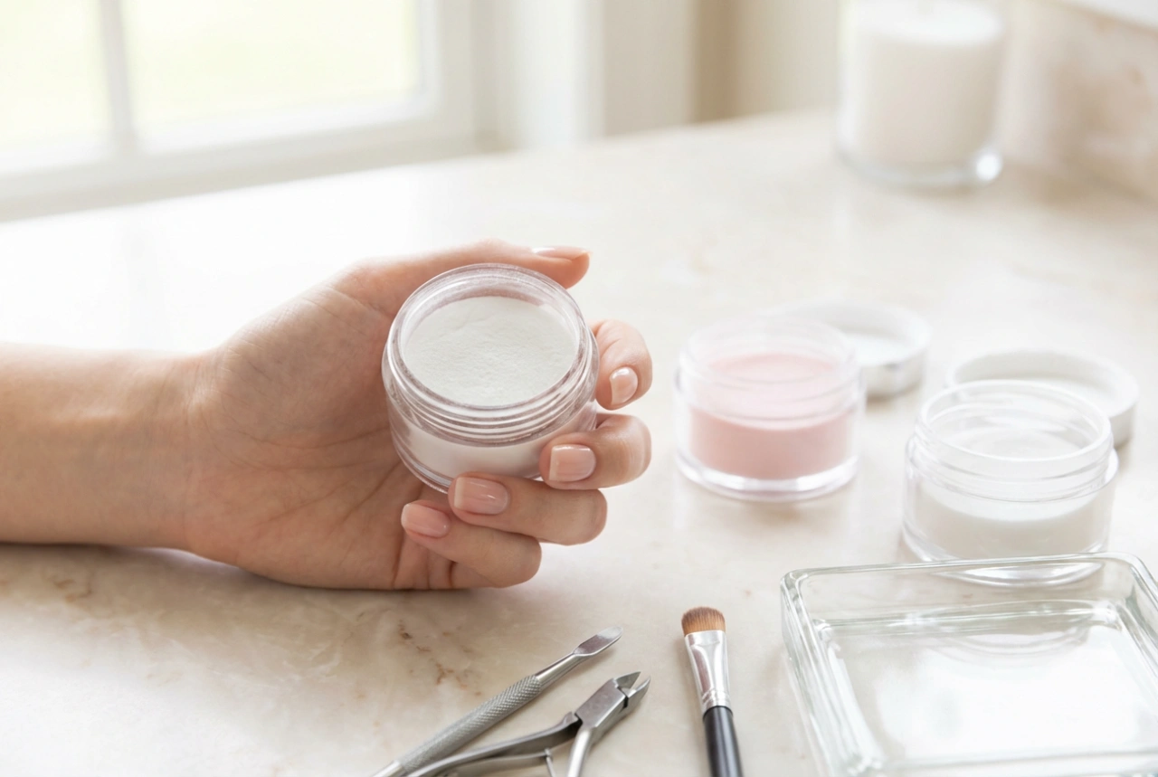 Set för dipp-puder-naglar: nödvändigheter och korrekt applicering