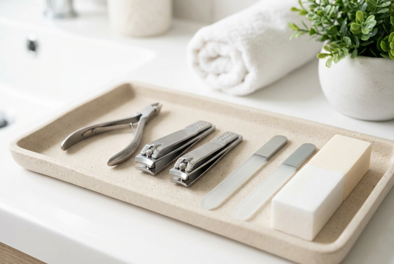 Nagelutrustning: vad du bör ha hemma, hur du sköter om den och rengör den säkert