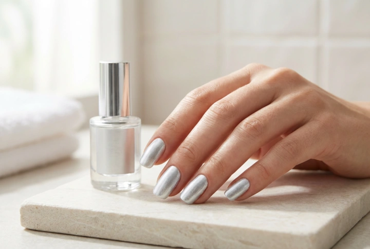 Silver nagellack: Jämn täckning, lager och skydd