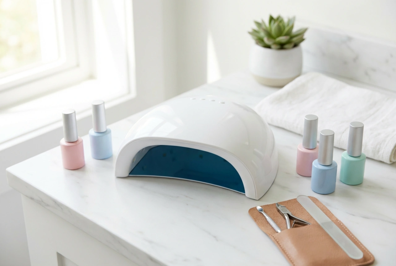 Nagelkit med lampa: Hur du väljer effekt och gör din första styling