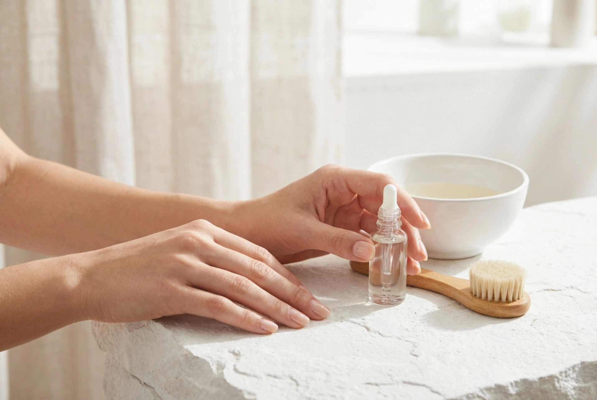 Naturlig hybridmanikyr: Skapa en naturlig look steg för steg