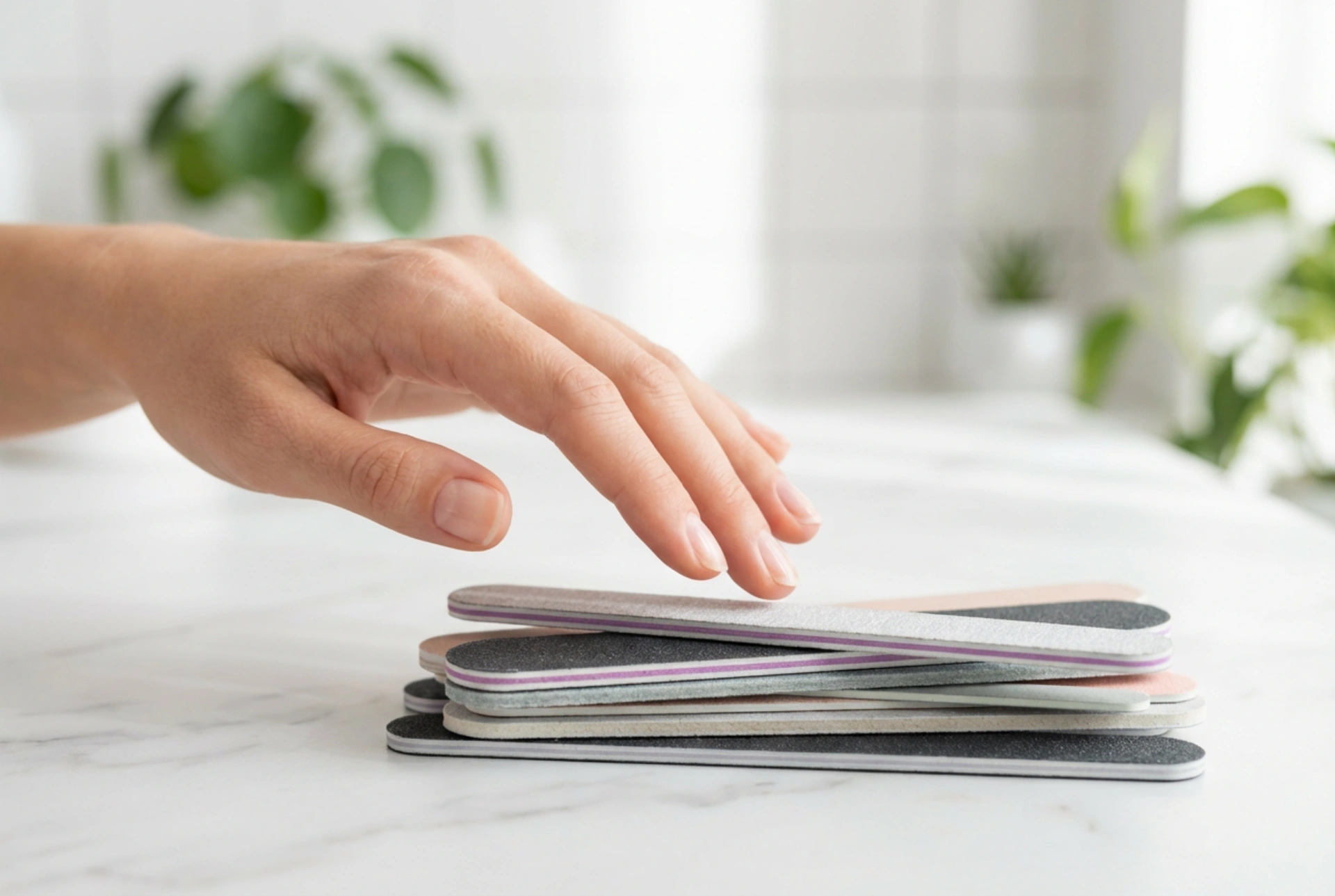 Engångsfil för manikyr: val av kornstorlek och hygienisk användning