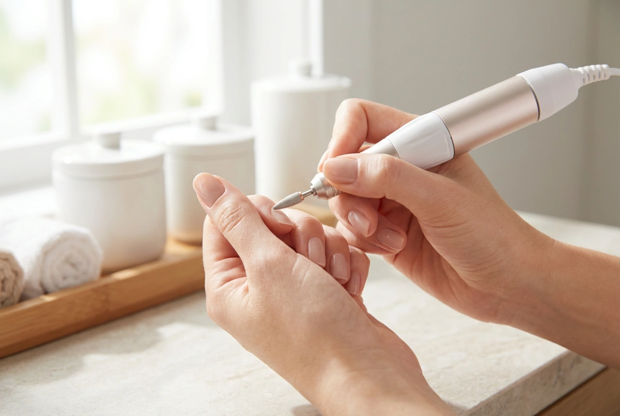 En kraftfull nagelfräs i praktiken: hur man arbetar utan irritation