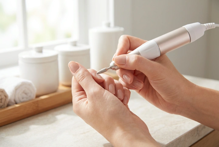 En kraftfull nagelfräs i praktiken: hur man arbetar utan irritation