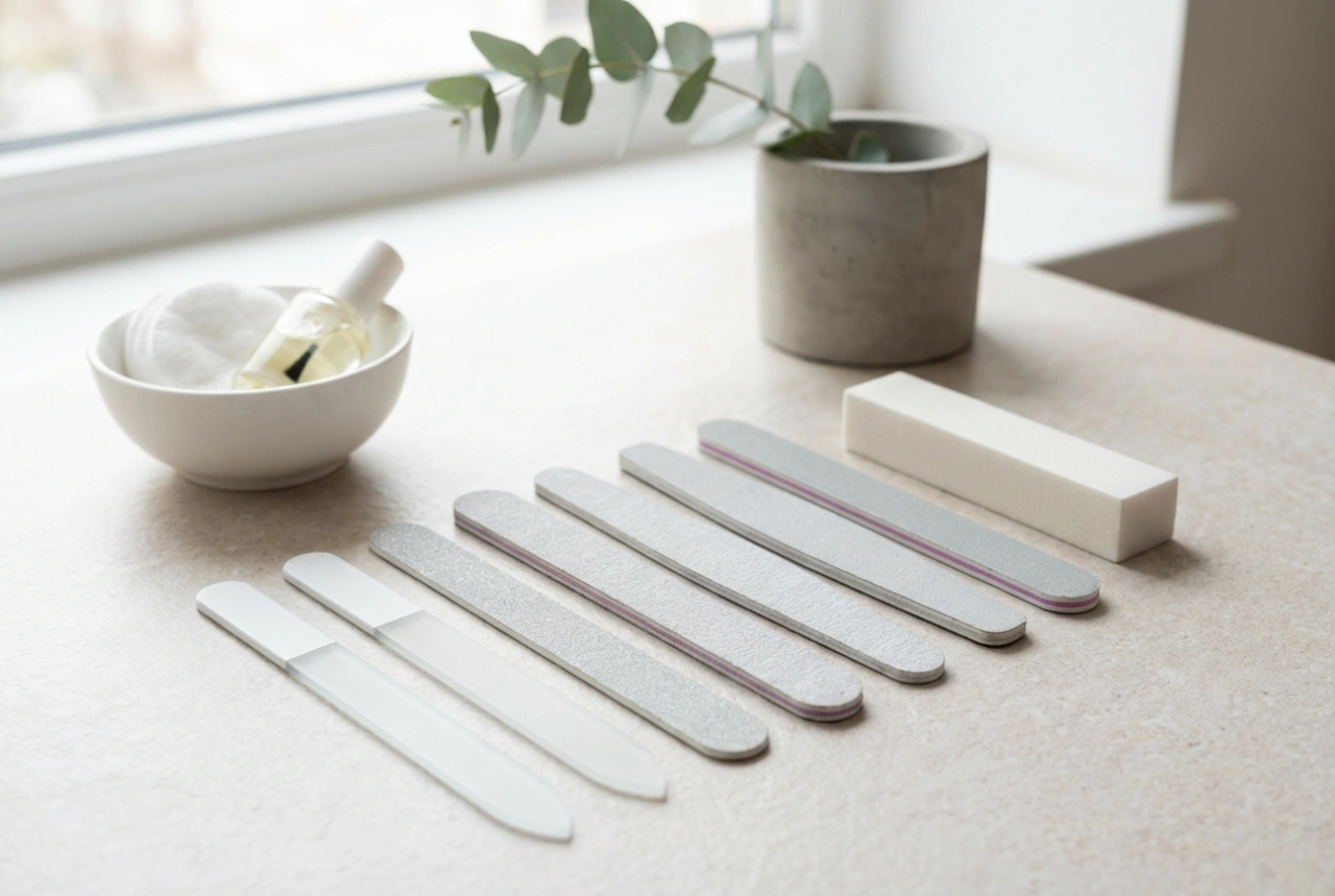 Engångs nagelfilar: hygien hemma och på salong, graderingar
