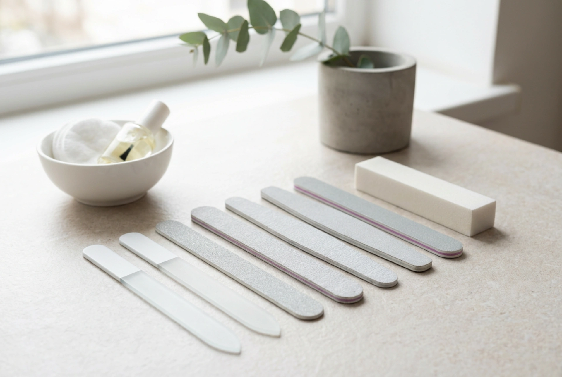 Engångs nagelfilar: hygien hemma och på salong, graderingar