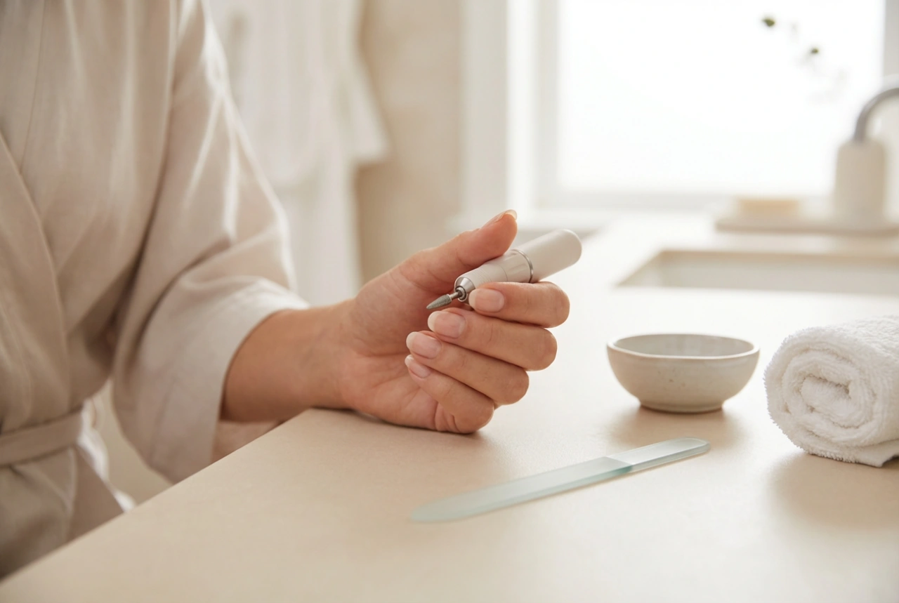 Liten nagelfräs: kompakt design och arbetsteknik