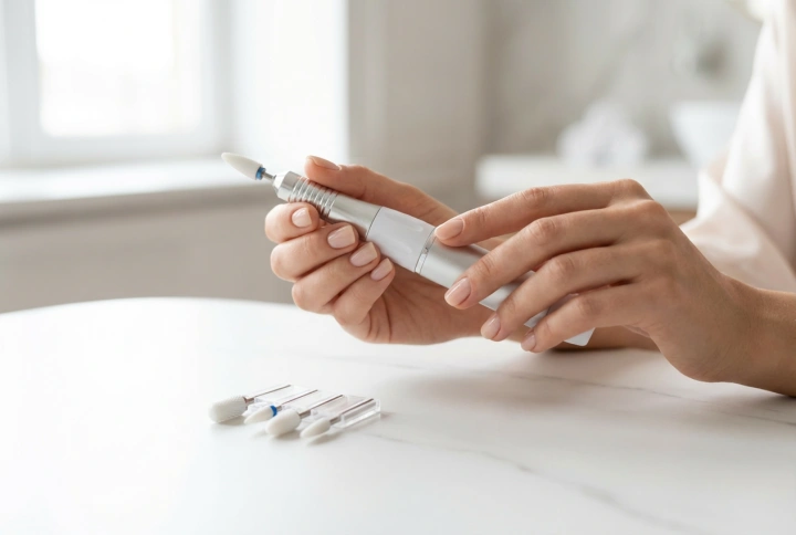 Ta bort gellack med nagelfräs hemma: val av bits och säkerhet