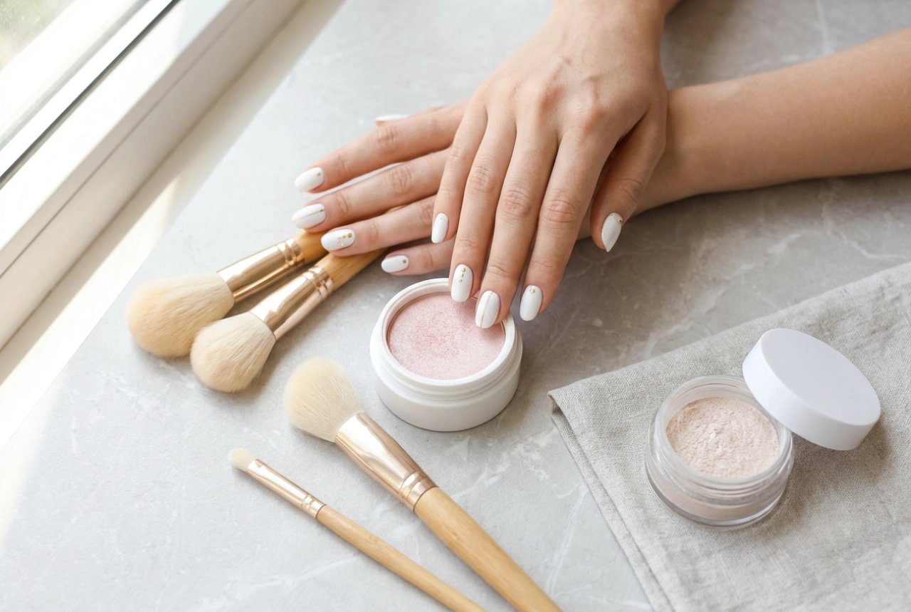 Vita naglar med dekorationer: 5 enkla tekniker för nybörjare