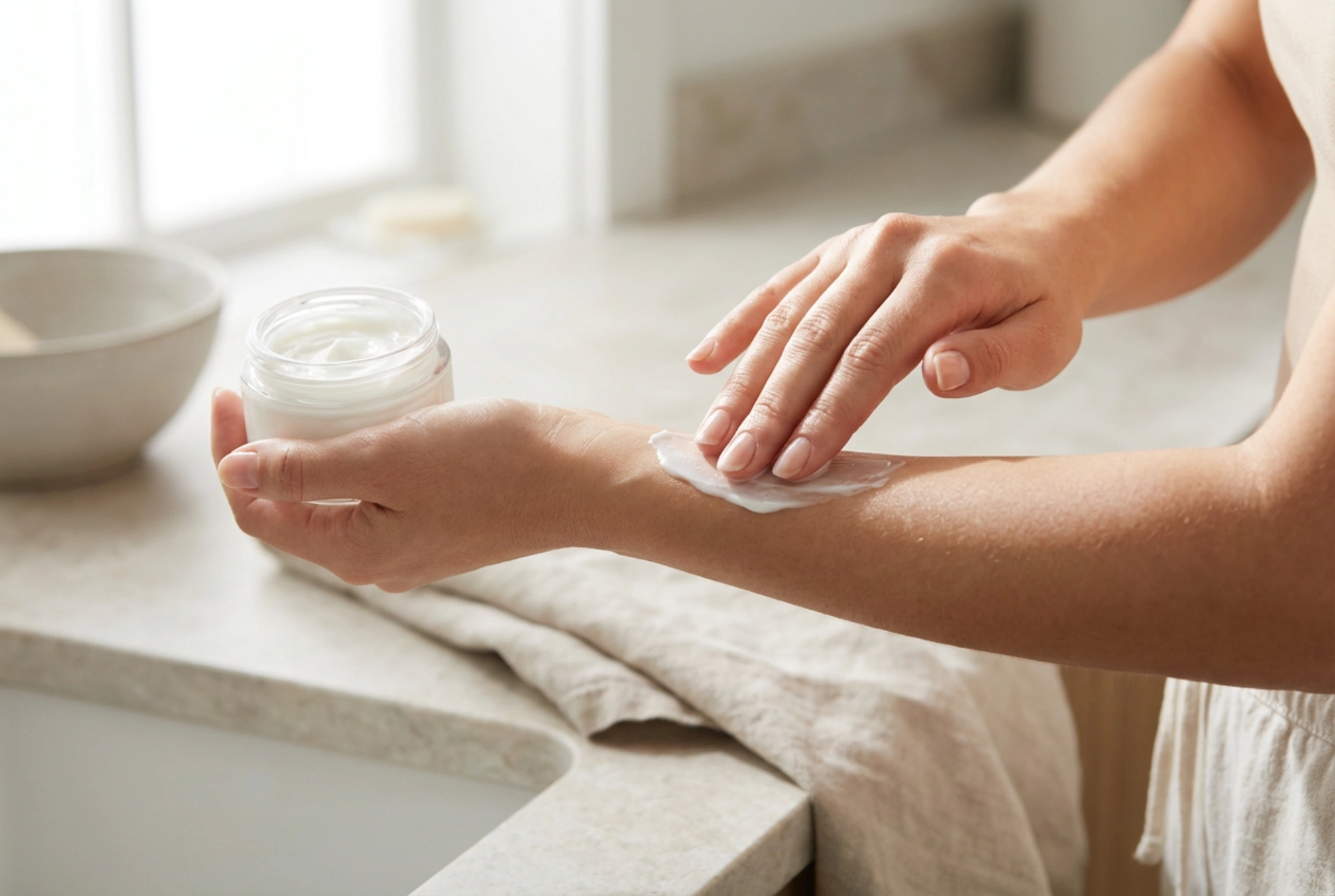 Retinol i hudvård: kroppslotion med retinol och skonsam applicering