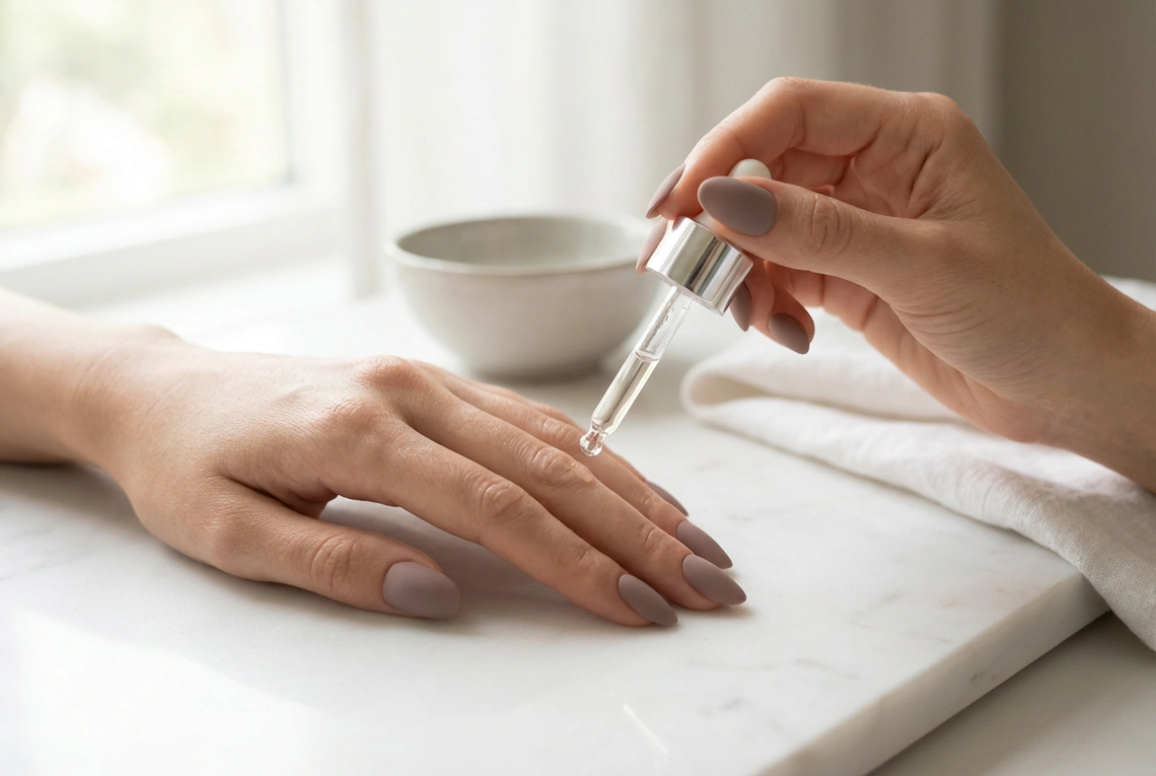 Matta gellack steg för steg: matt topplack, härdning och vård