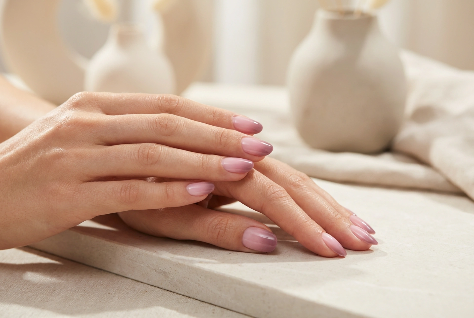 Ombre-hybridmanikyr: tekniker för att skugga med hybridlack