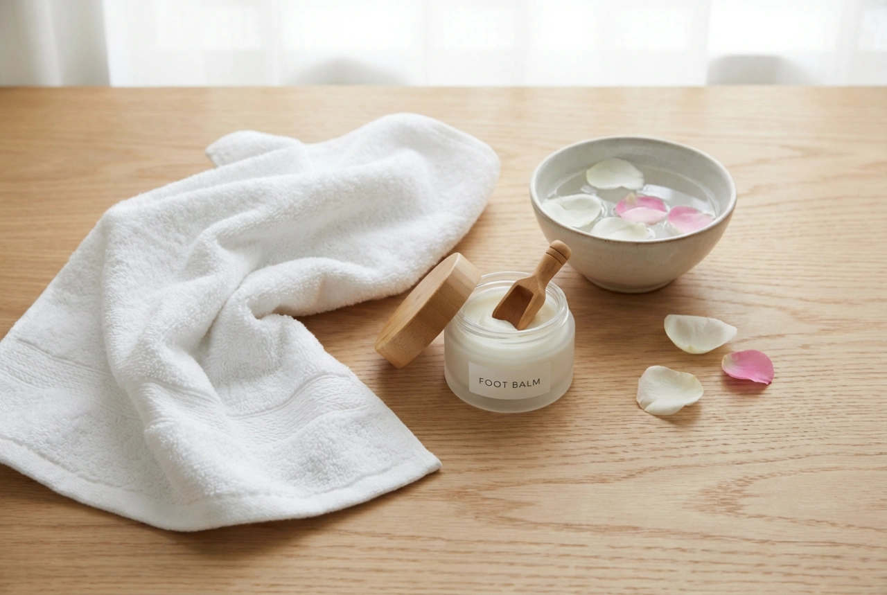 Fotbalsam: hur man väljer, applicerar och kombinerar med ett hemma-spa