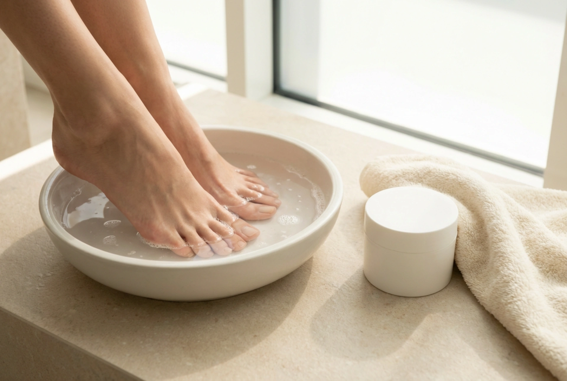 Fotvård: dagliga vanor, hemmagjorda fotbad och krämer