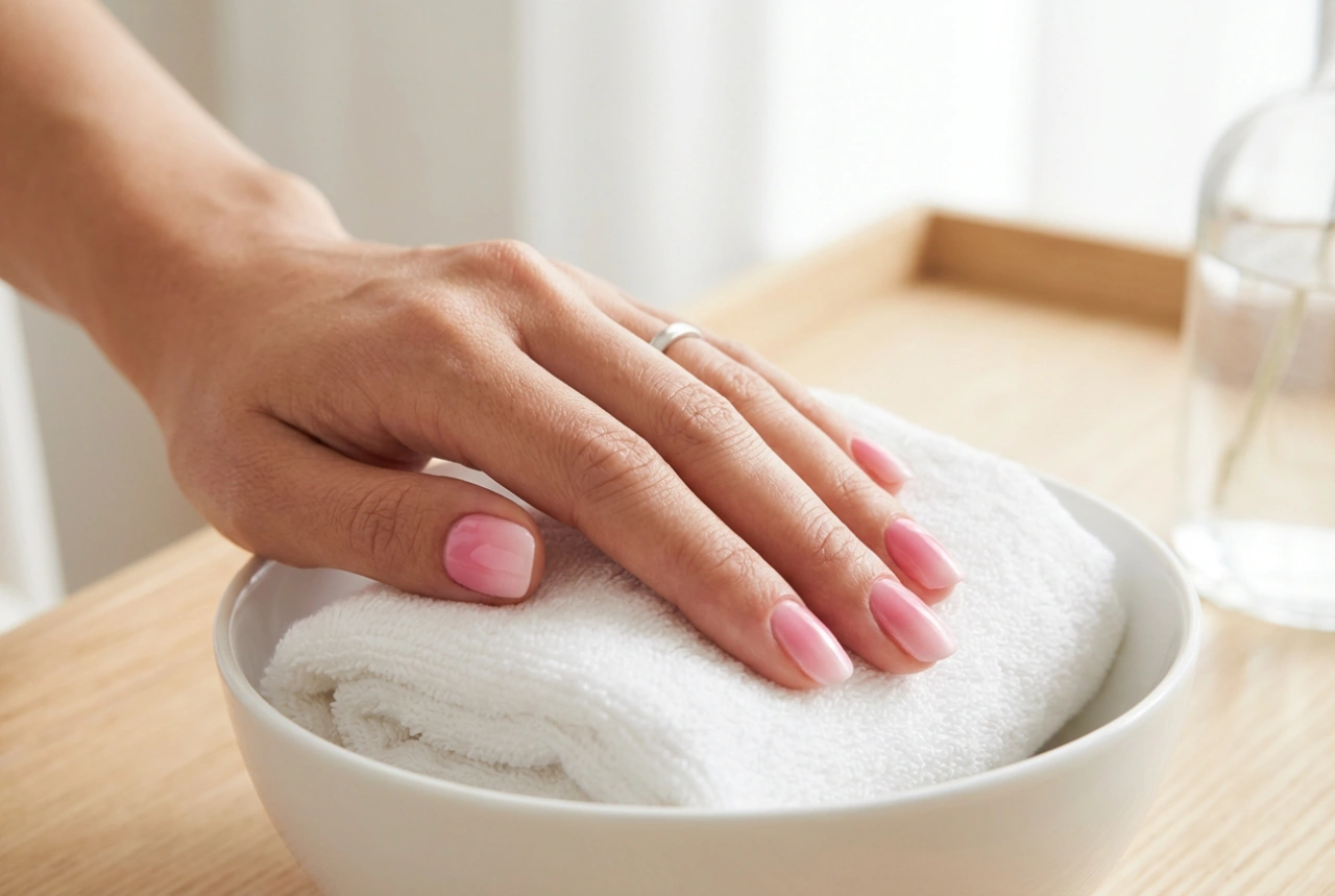 Rosa ombre-naglar: färgval, toning och finish
