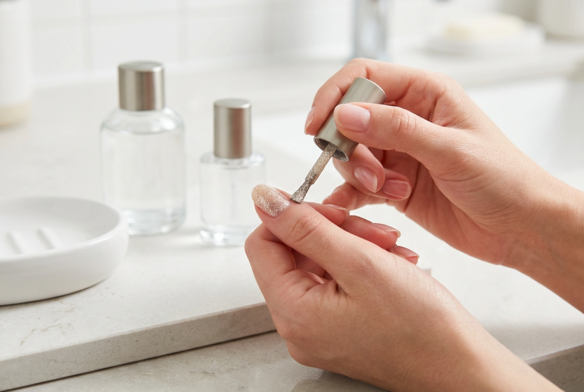 Hur man applicerar glitternagellack för en jämn och glänsande finish