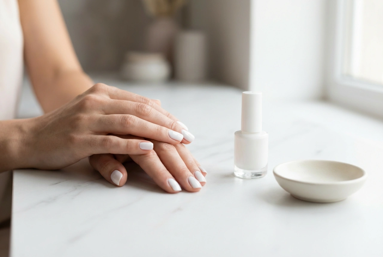 Vitt nagellack utan ränder: Tips för perfekt täckning och glans