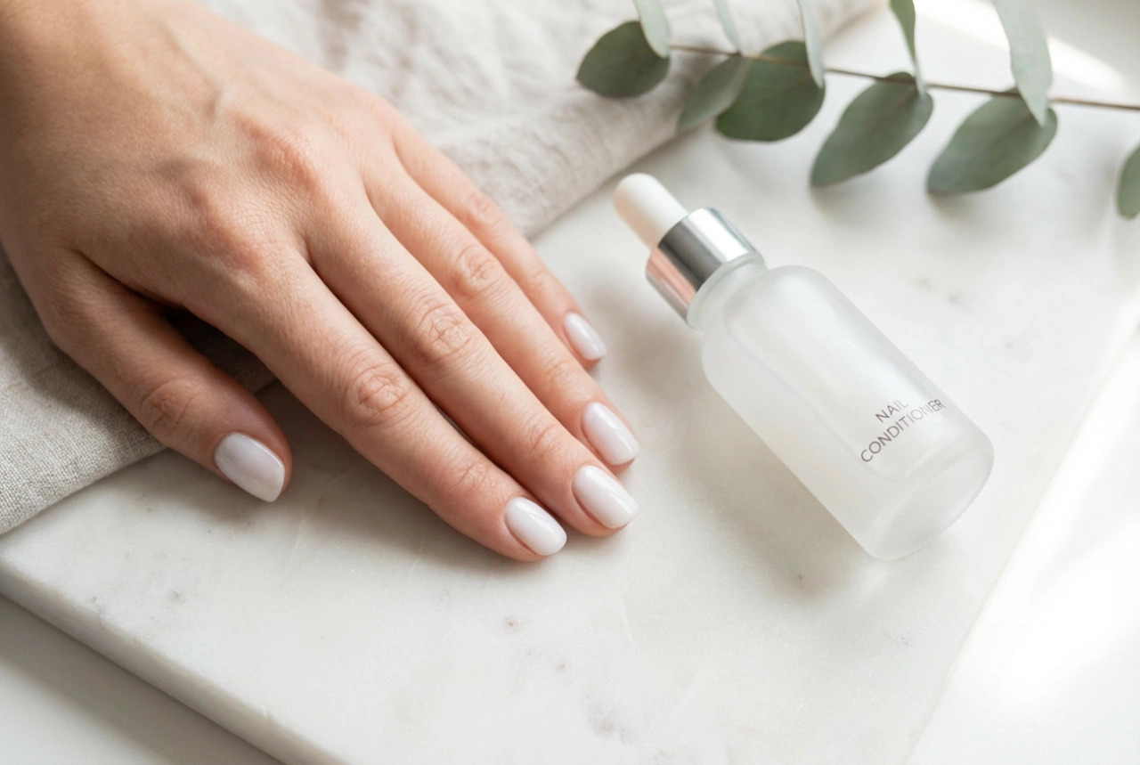 Mjölkigt nagelbalsam: Jämn färg och en snabb, elegant look
