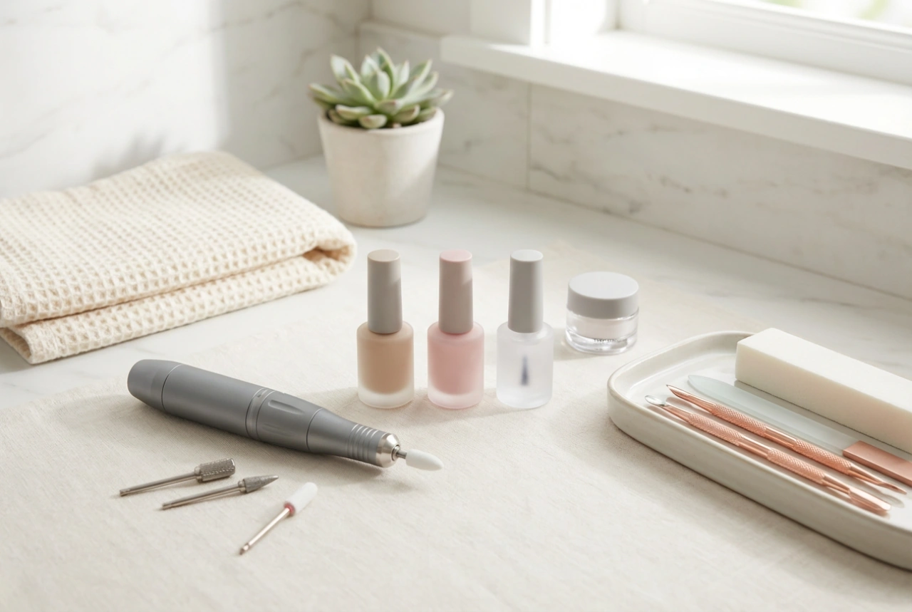 Hybridnagelkit med nagelfräs: Ett komplett startkit och ergonomi