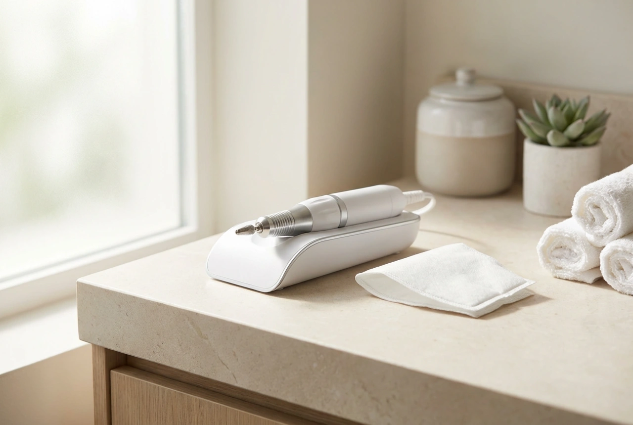 Nagelfräs med dammuppsamlare: arbetskomfort, filter och rengöring