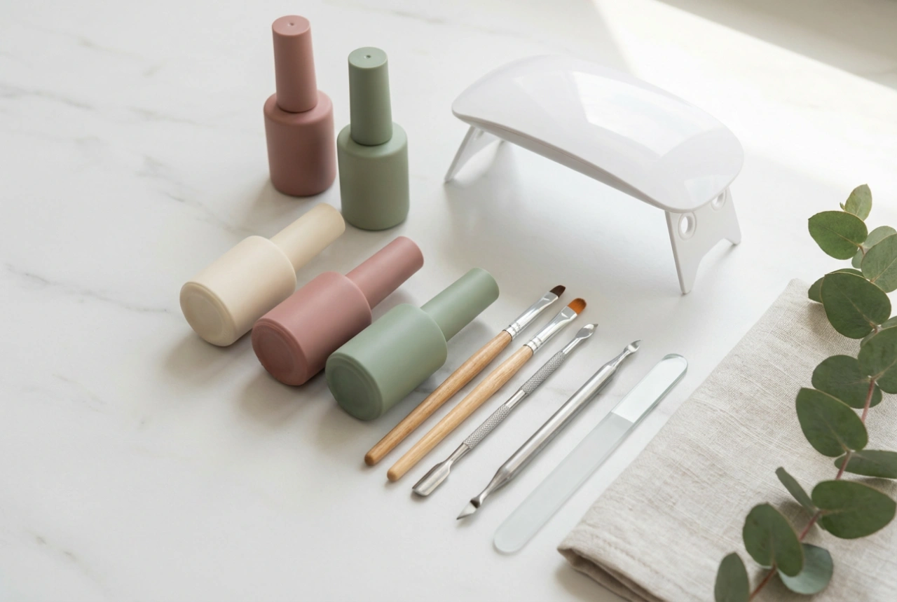 Professionellt kit för gelénaglar: vad det bör innehålla och hur du använder det