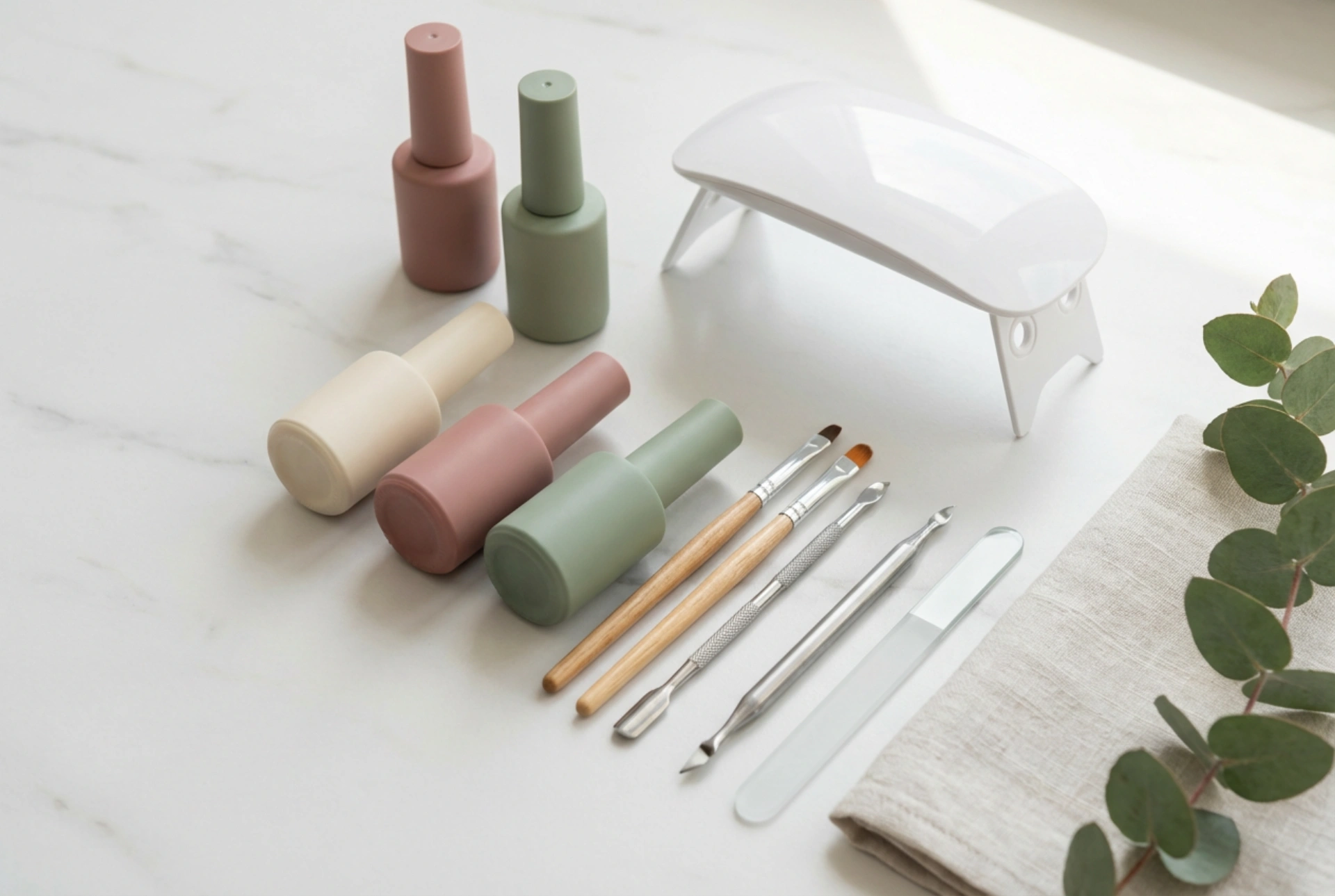 Professionellt kit för gelénaglar: vad det bör innehålla och hur du använder det