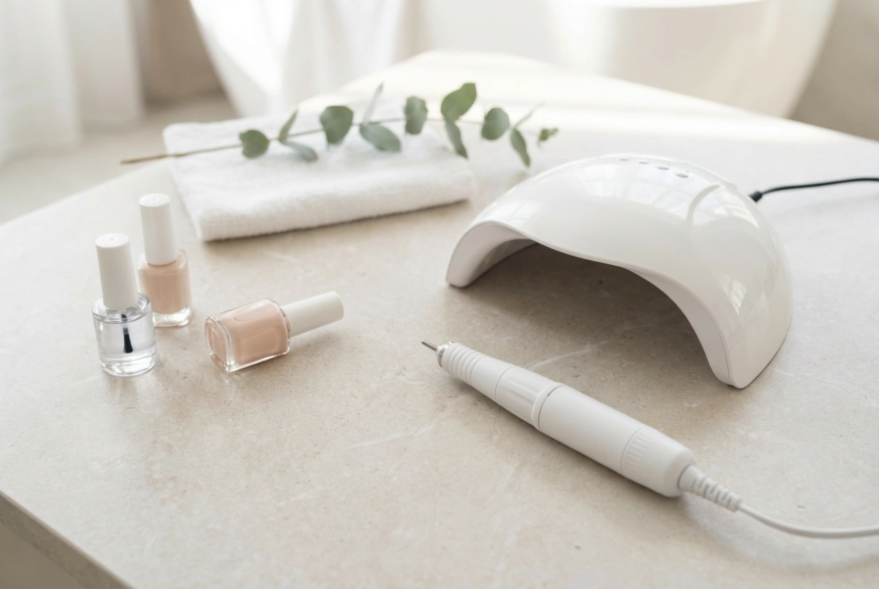Nagellampa och nagelfräs: hur man väljer ett set och kombinerar användningen av enheterna