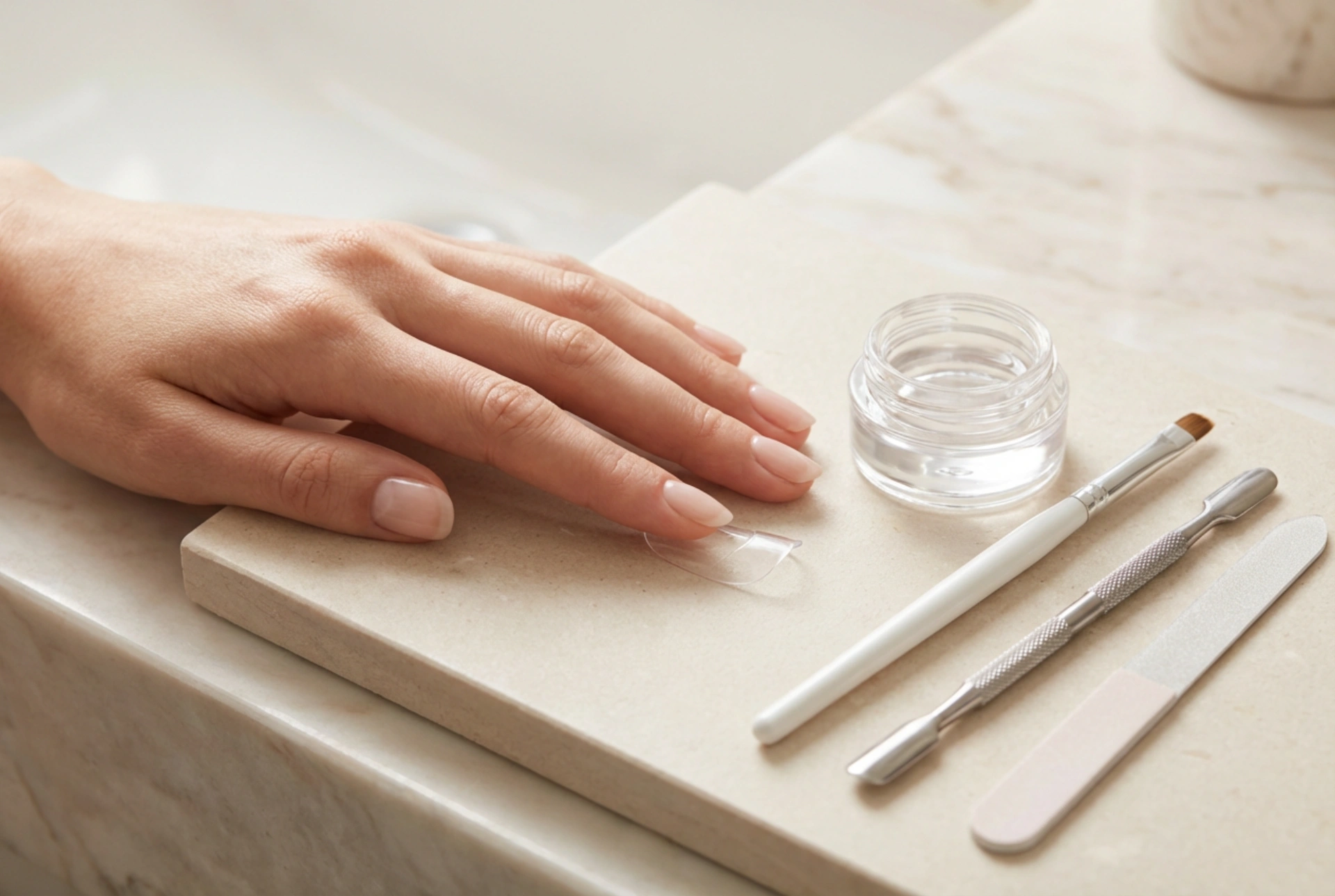 Dual Forms och gel: snabb nagelförlängning steg för steg