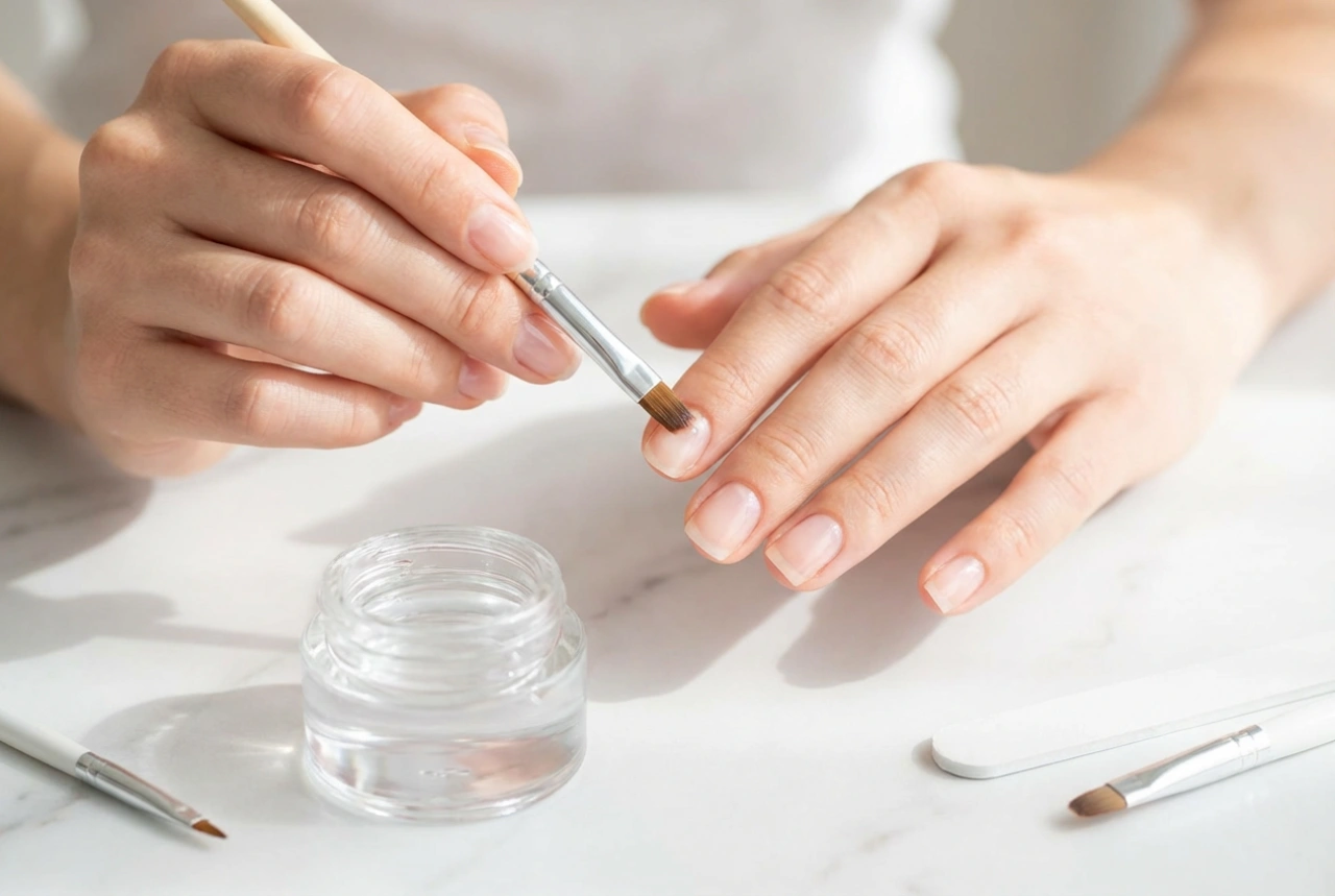 Gelbas för naglar i praktiken: förberedelse av nagelplattan och applicering