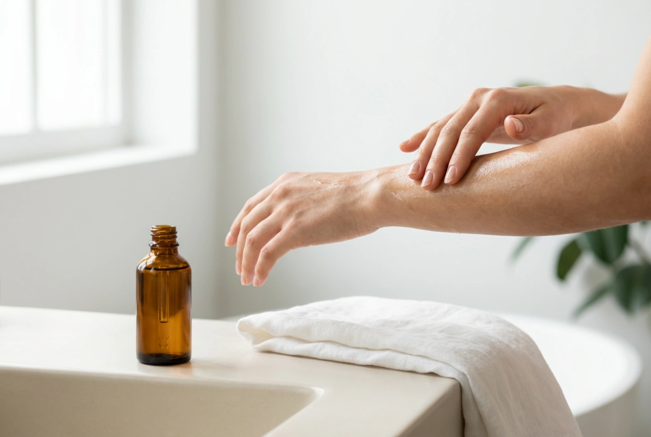 Massageolja för hemmabruk: applicering, glid och hudvård efteråt