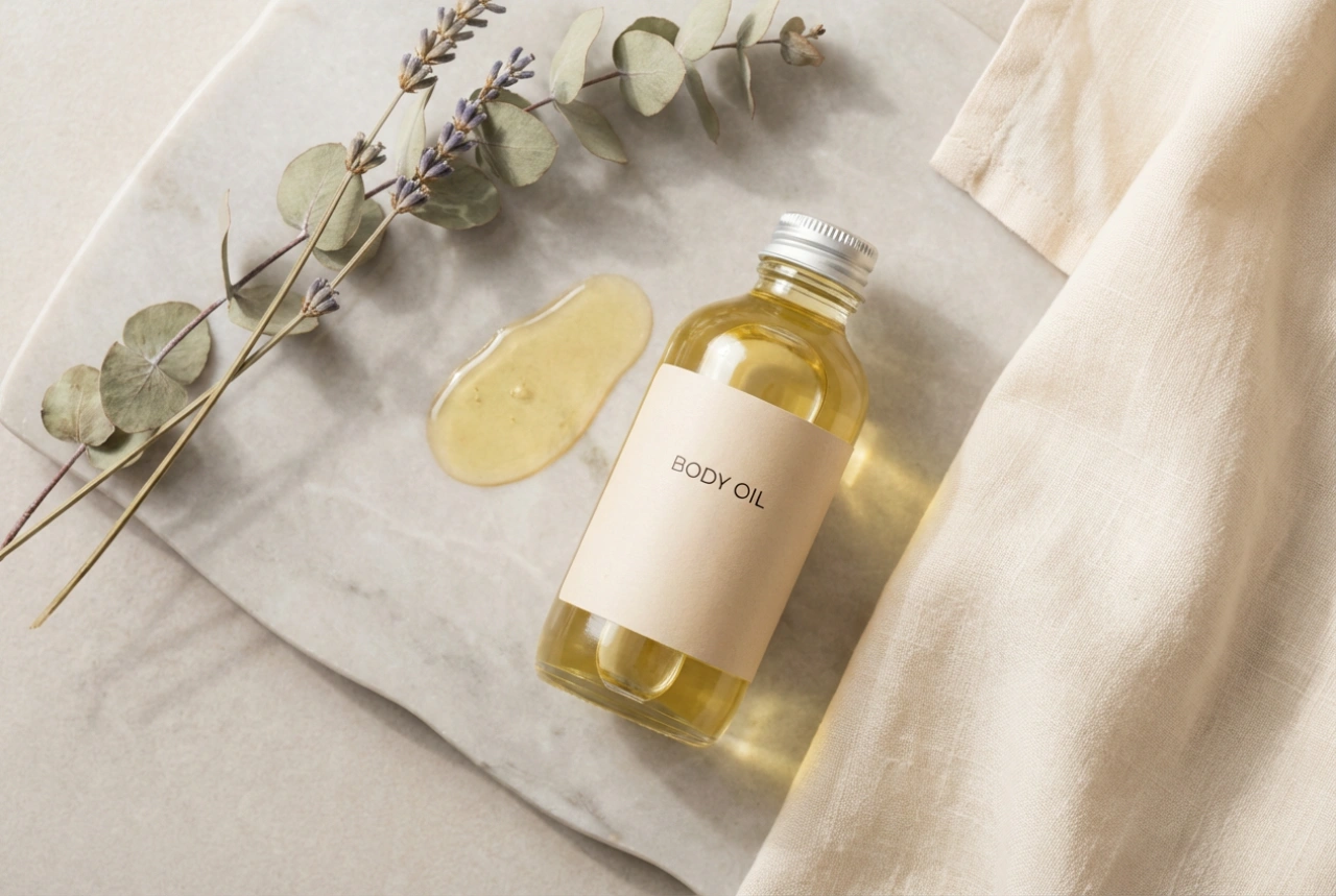 Kroppsmassageolja: Val av doft, applicering och glid