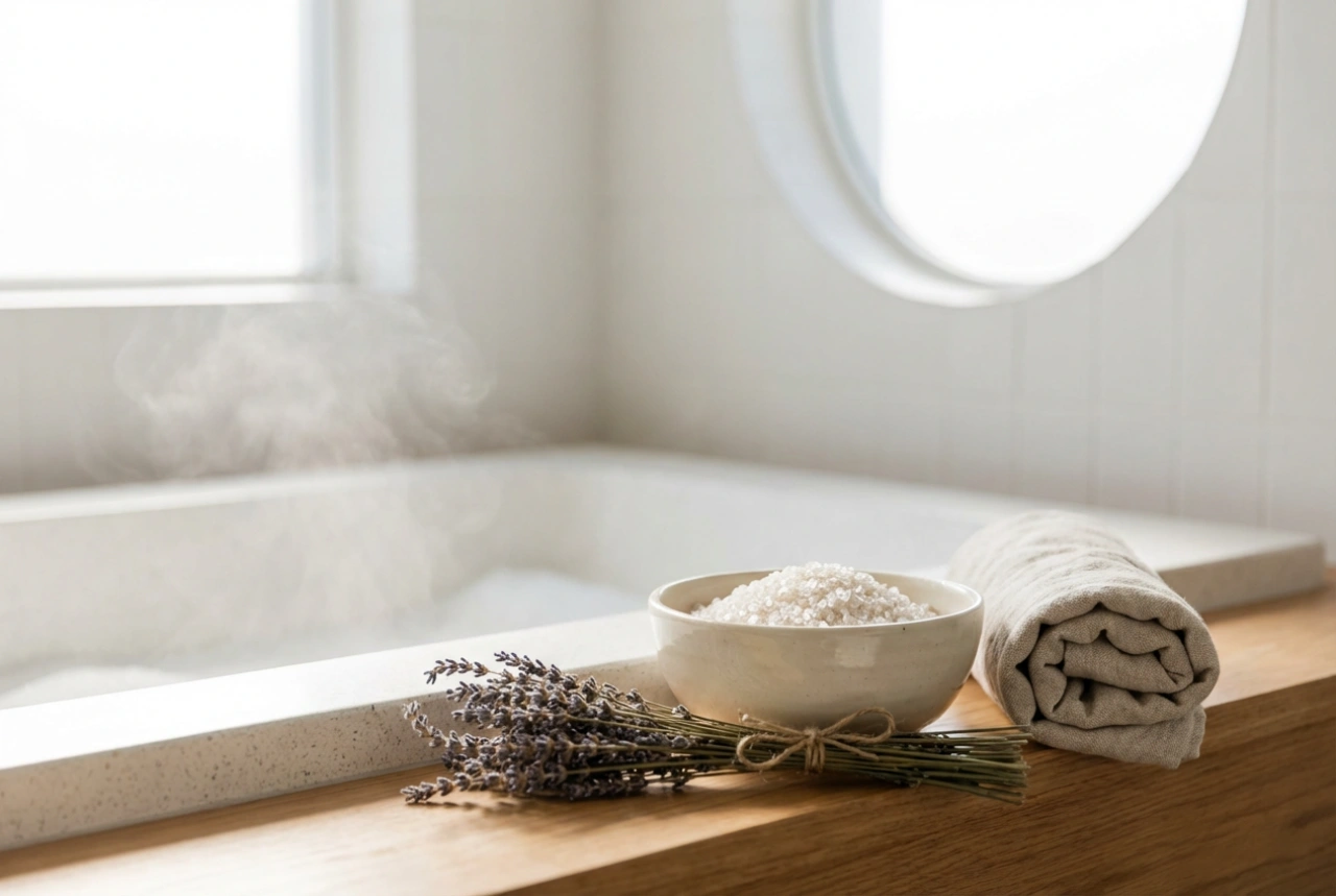 Magnesiumsalt för bad: en lugnande ritual och enkla tillsatser
