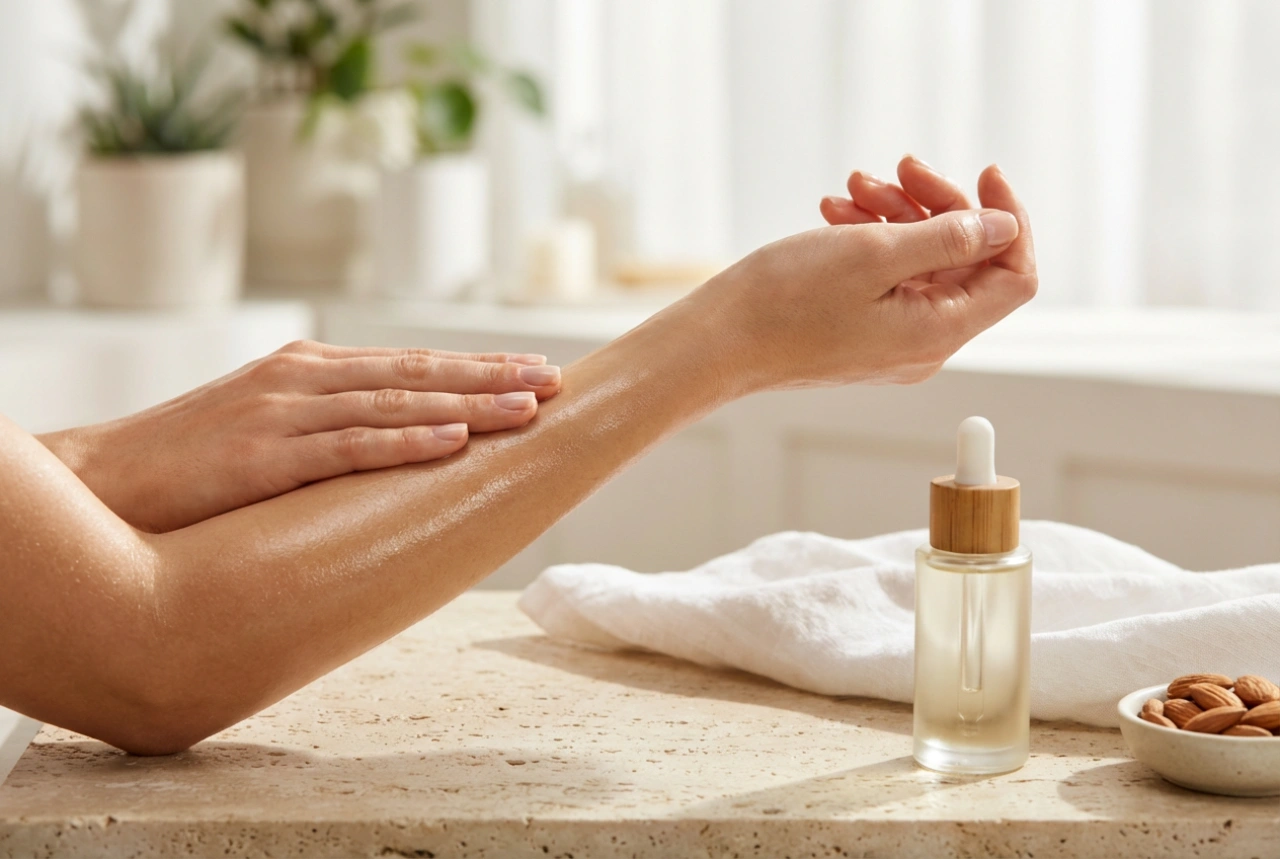 Mandelolja för massage: skonsam hudvård och massage hemma
