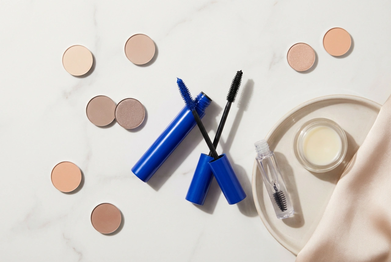 Blå mascara i praktiken: hur man kombinerar och framhäver blicken