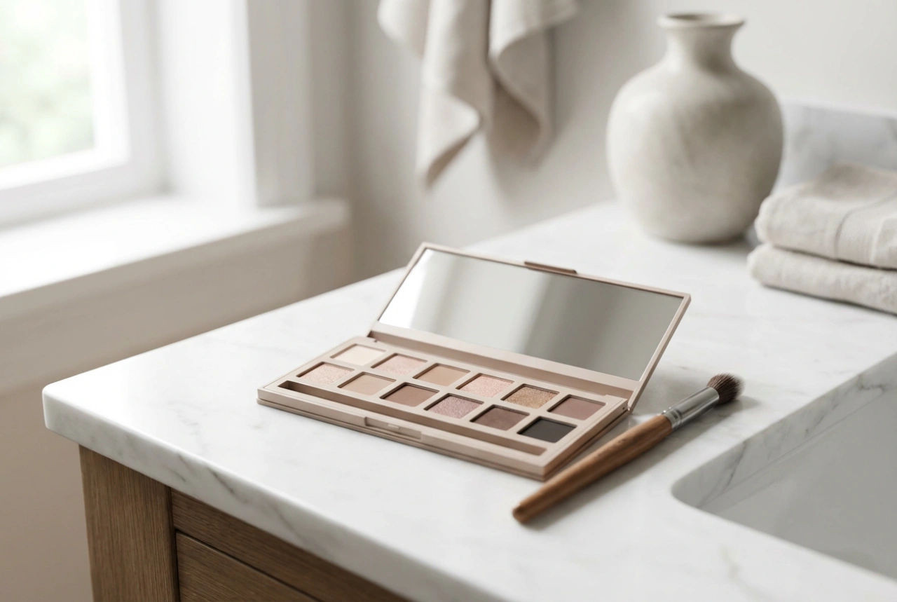 Professionella ögonskuggor för hemmakeup: val av formula och tekniker