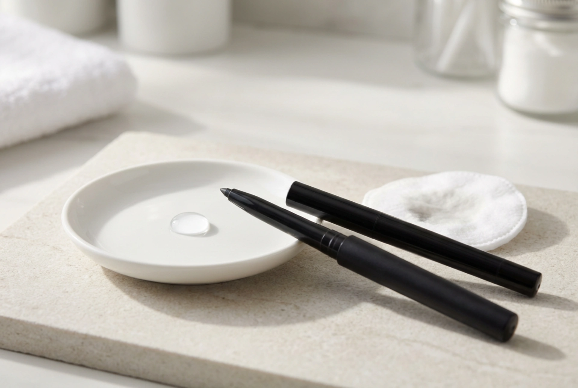 Vattenfast kajal: precision, hållbarhet och skonsam borttagning