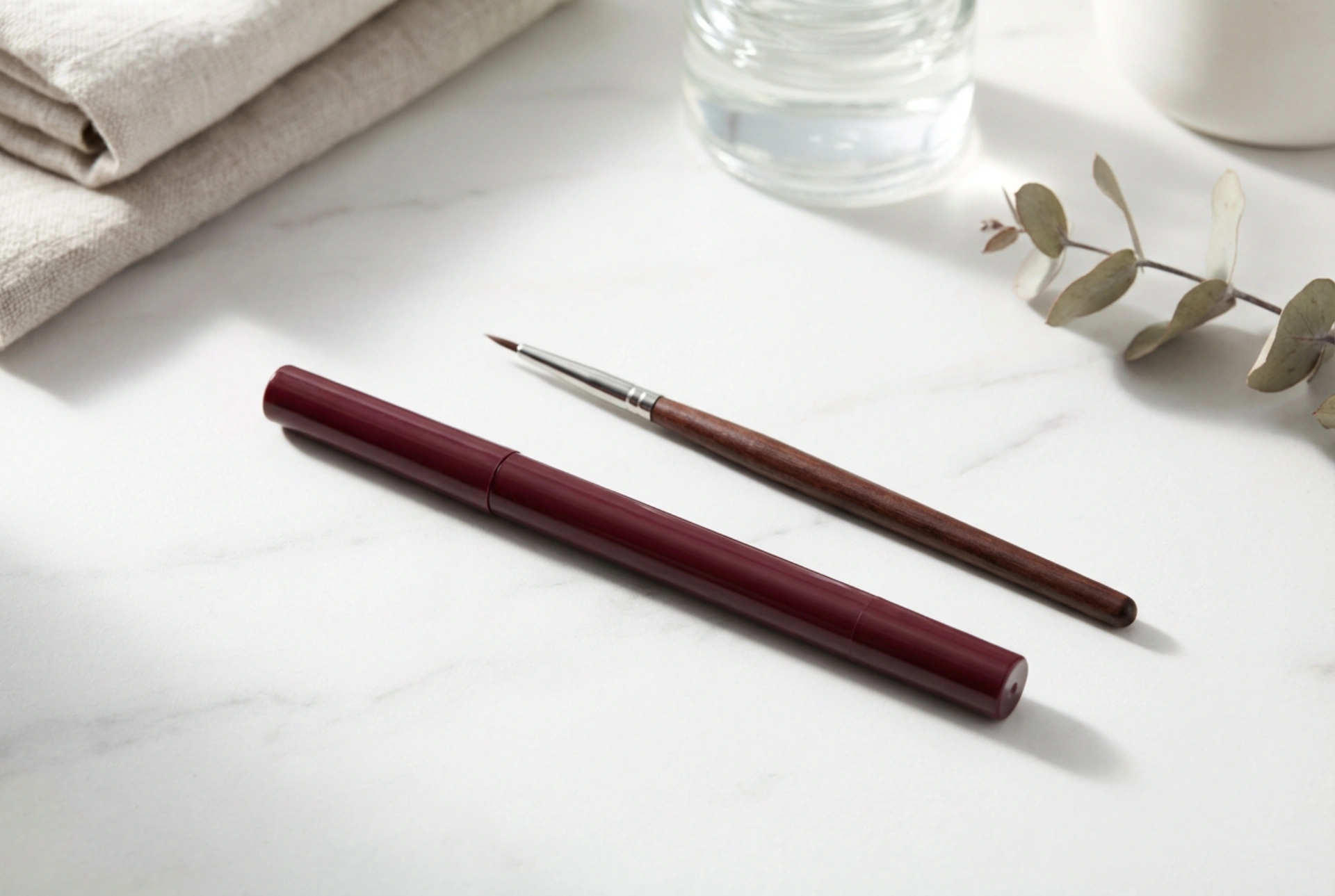Vinröd eyeliner: idéer för att framhäva din blick