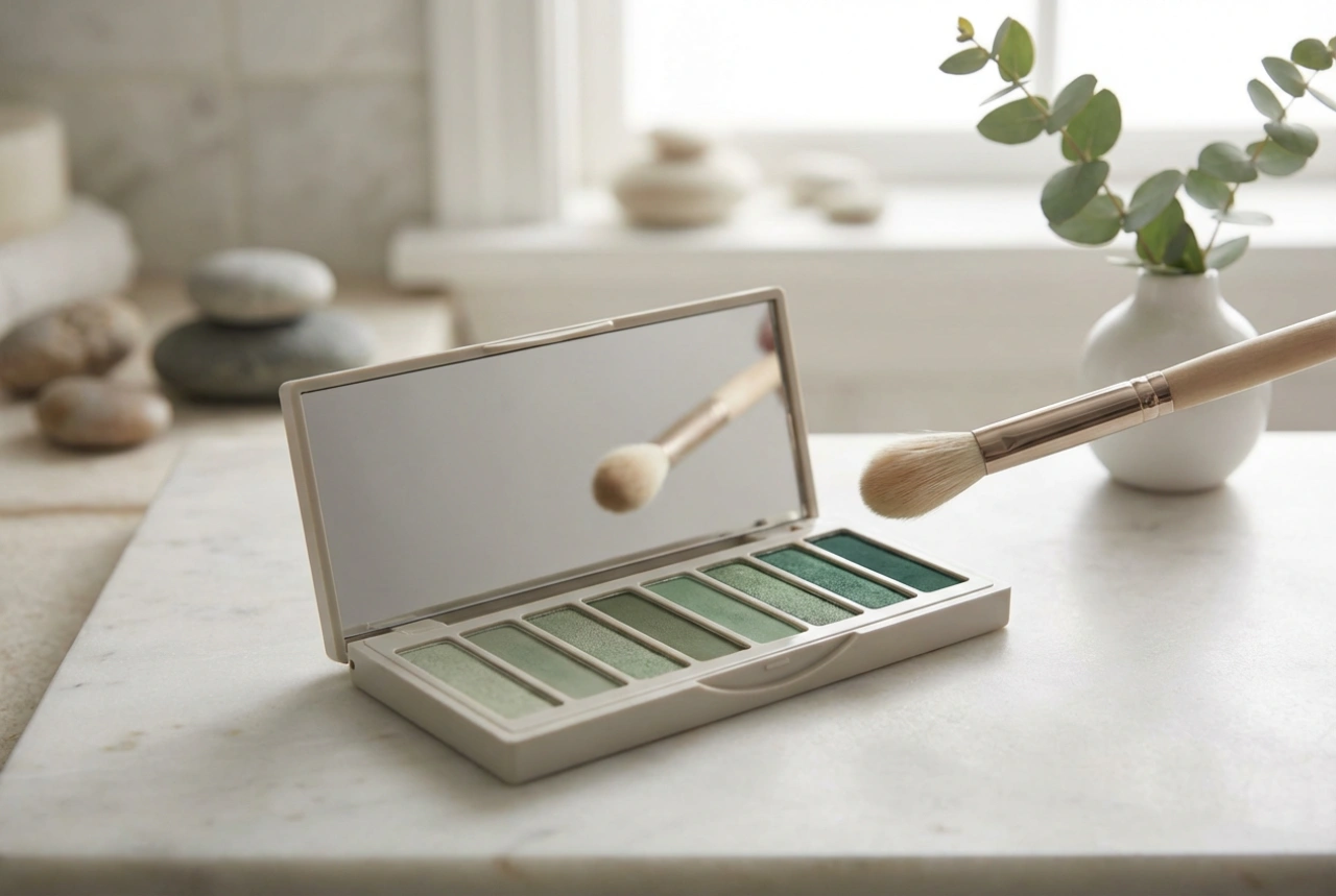 Gröna ögonskuggspaletter: vilka nyanser man ska kombinera och hur man skapar övergångar