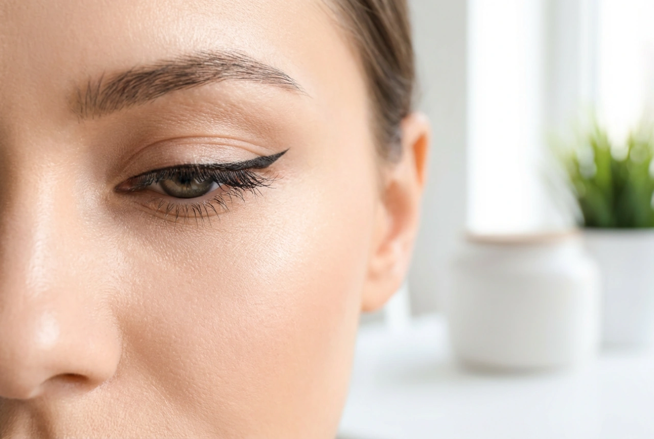 Eyeliner till vardags: tunn linje, vinge och finish