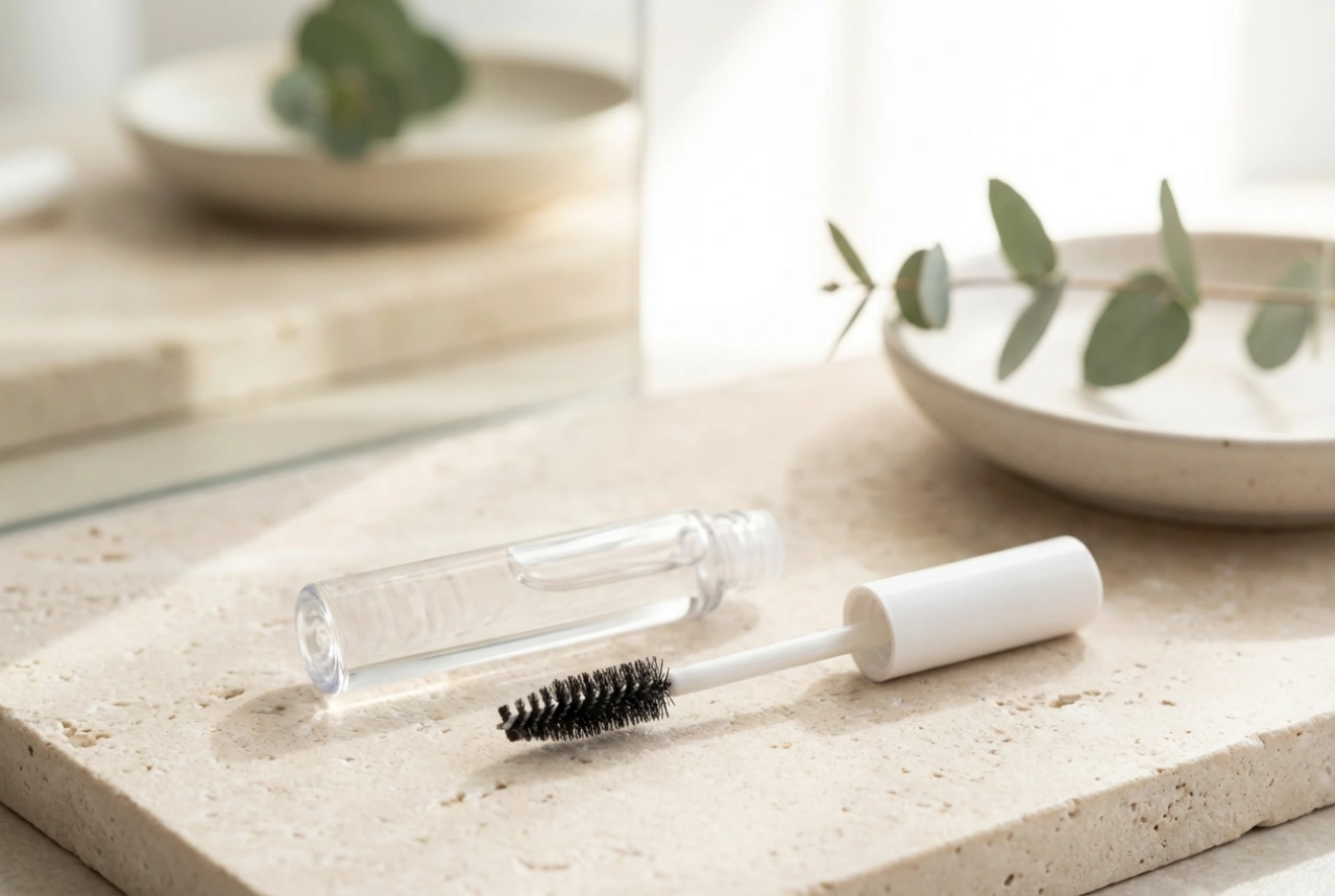 Genomskinlig ögonbrynsgel: naturlig fixering och snabb styling