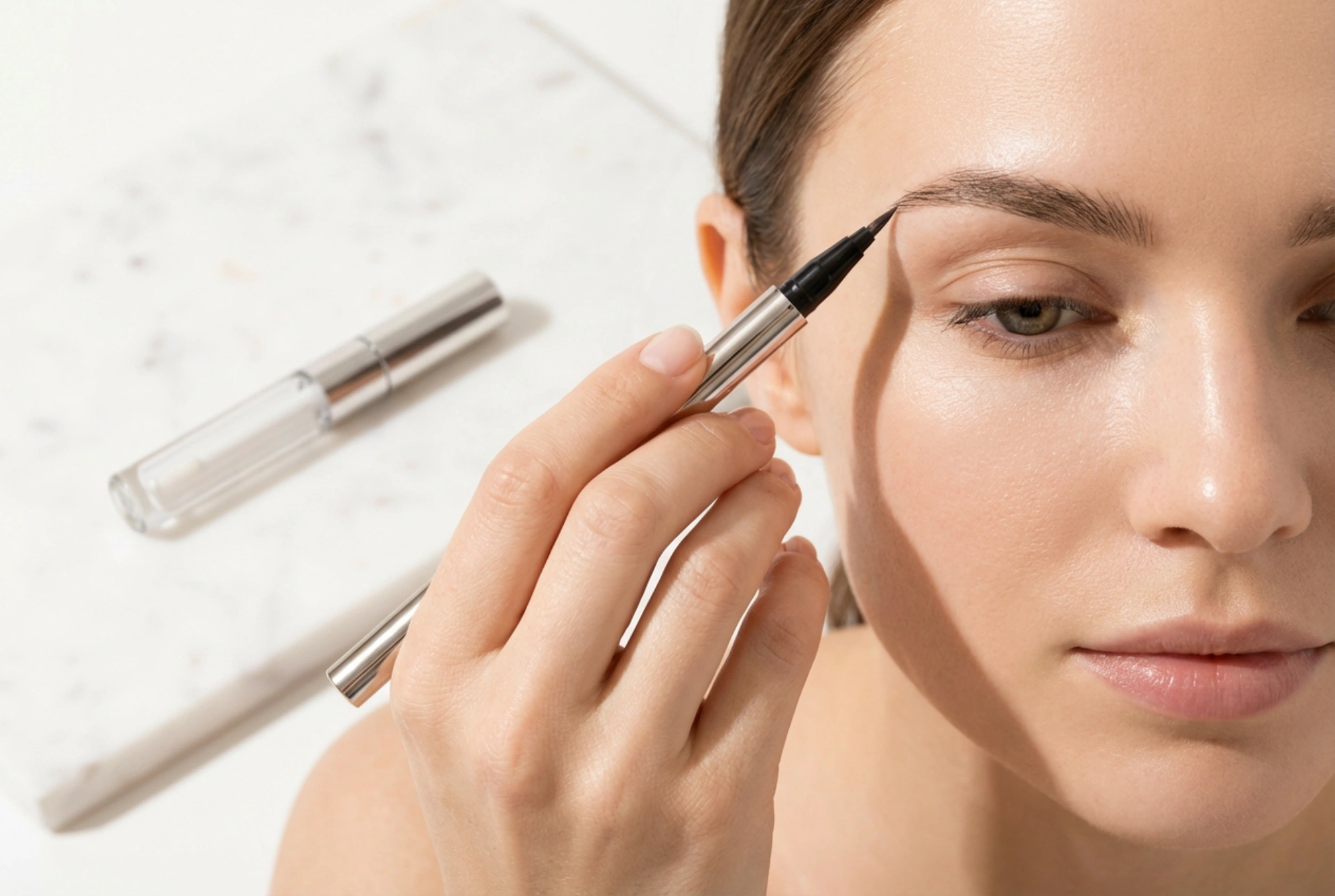 Ögonbrynsliner: Så skapar du naturliga ögonbrynshår med fjädertekniken