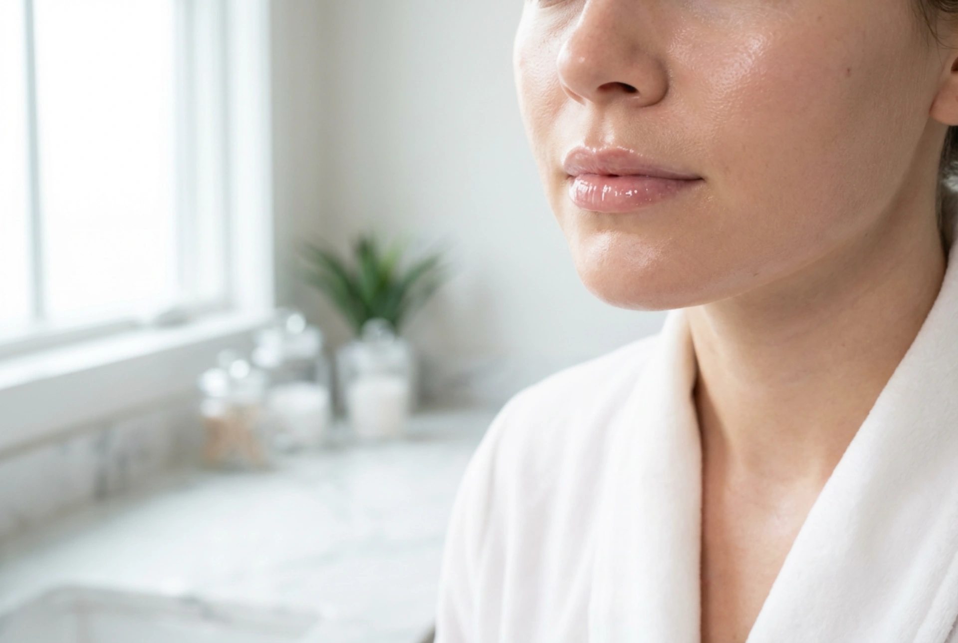 Genomskinligt läppglans i minimalistisk makeup: hur du får en fräsch look