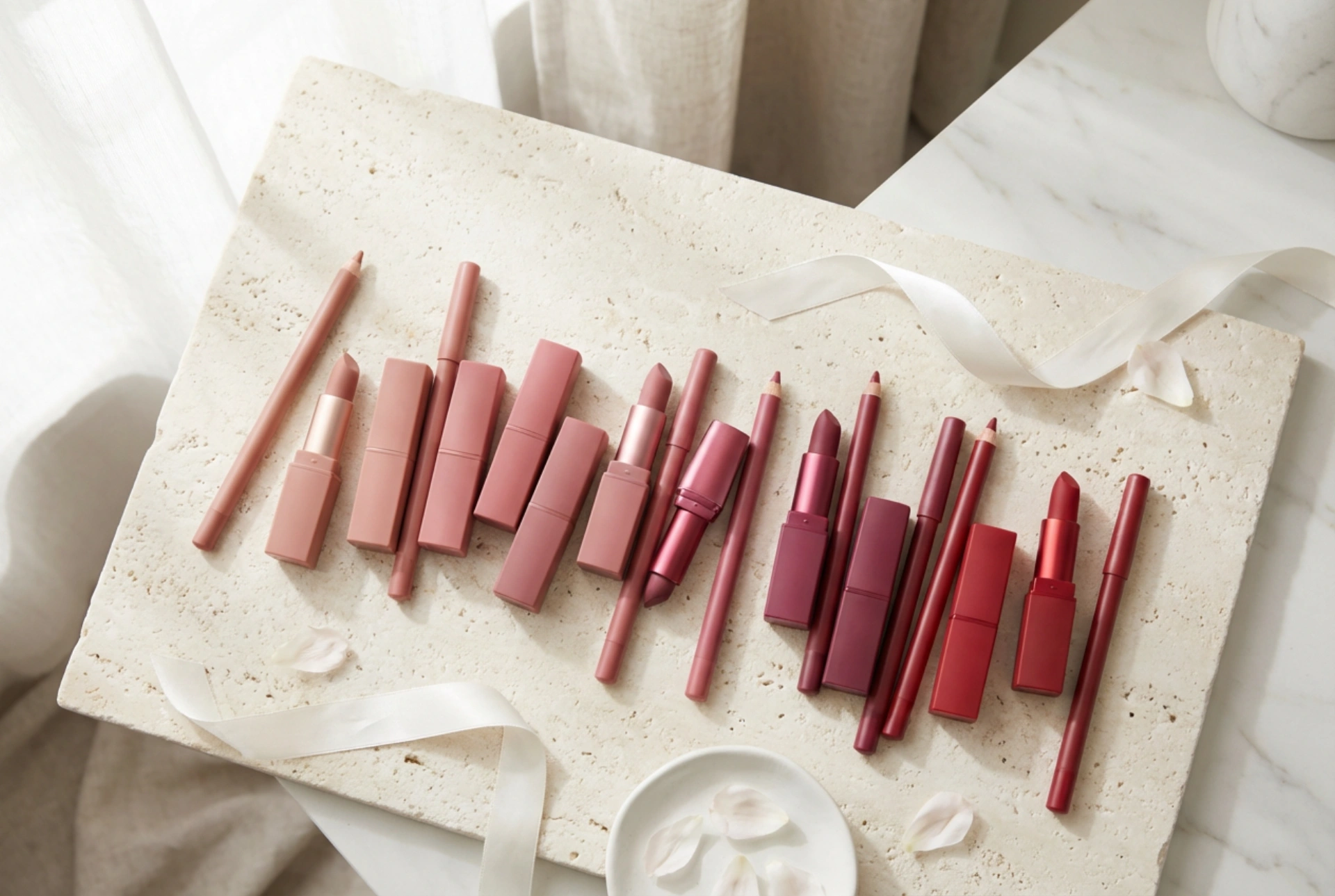 Läppennor: hur man väljer nyans och teknik för olika läppstift