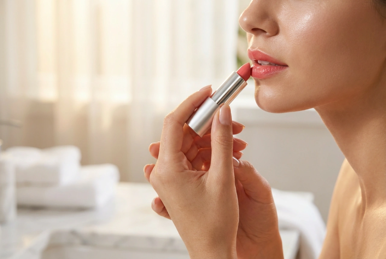 Återfuktande läppstift för vardagen: förberedelser, applicering och touch-ups
