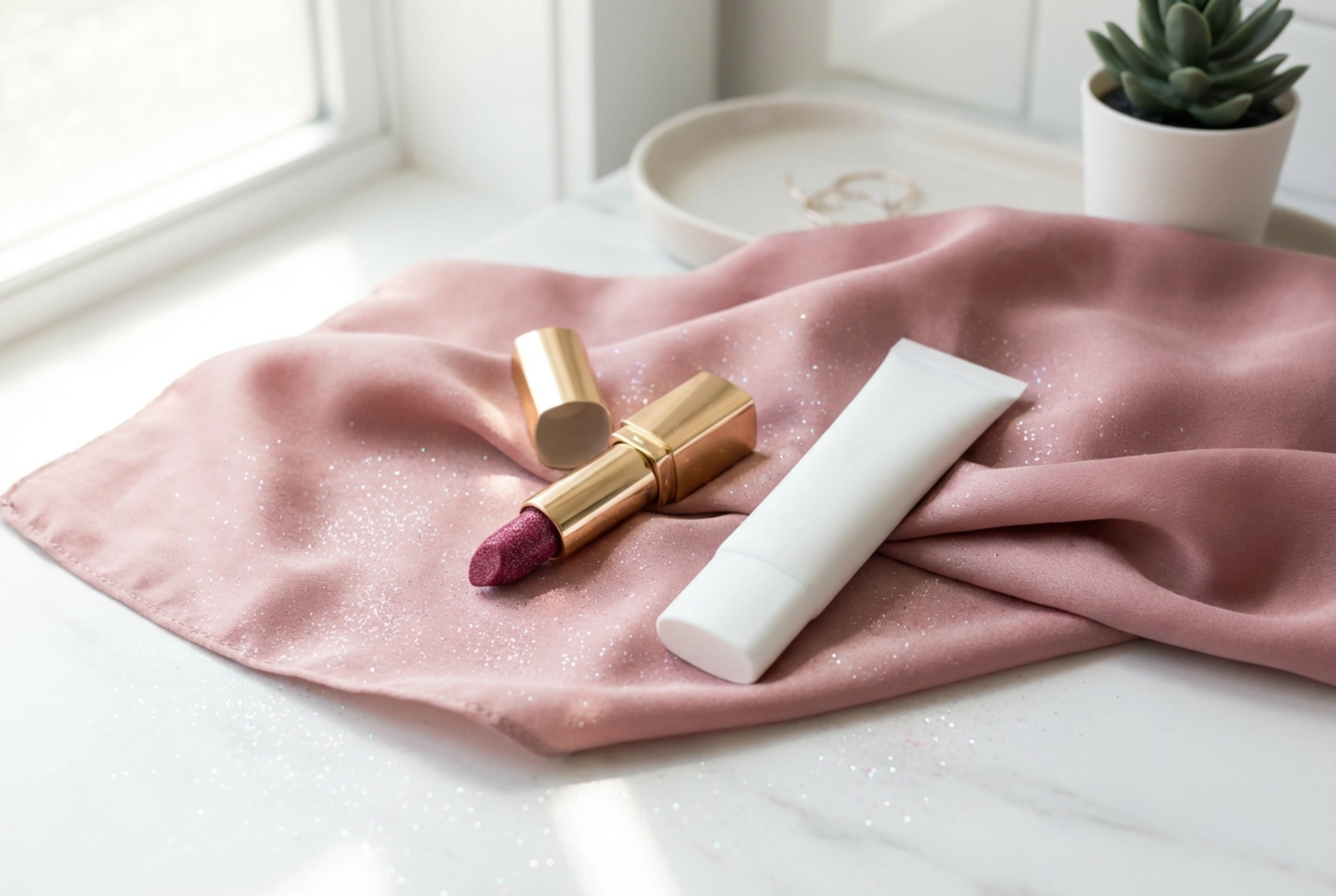 Glitterläppstift: Så kombinerar du med primer och fixerar den glittrande effekten