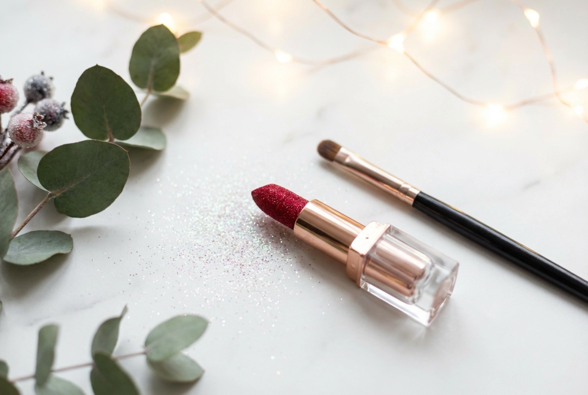 Glitterläppstift till festen: Hur du applicerar och fixerar resultatet