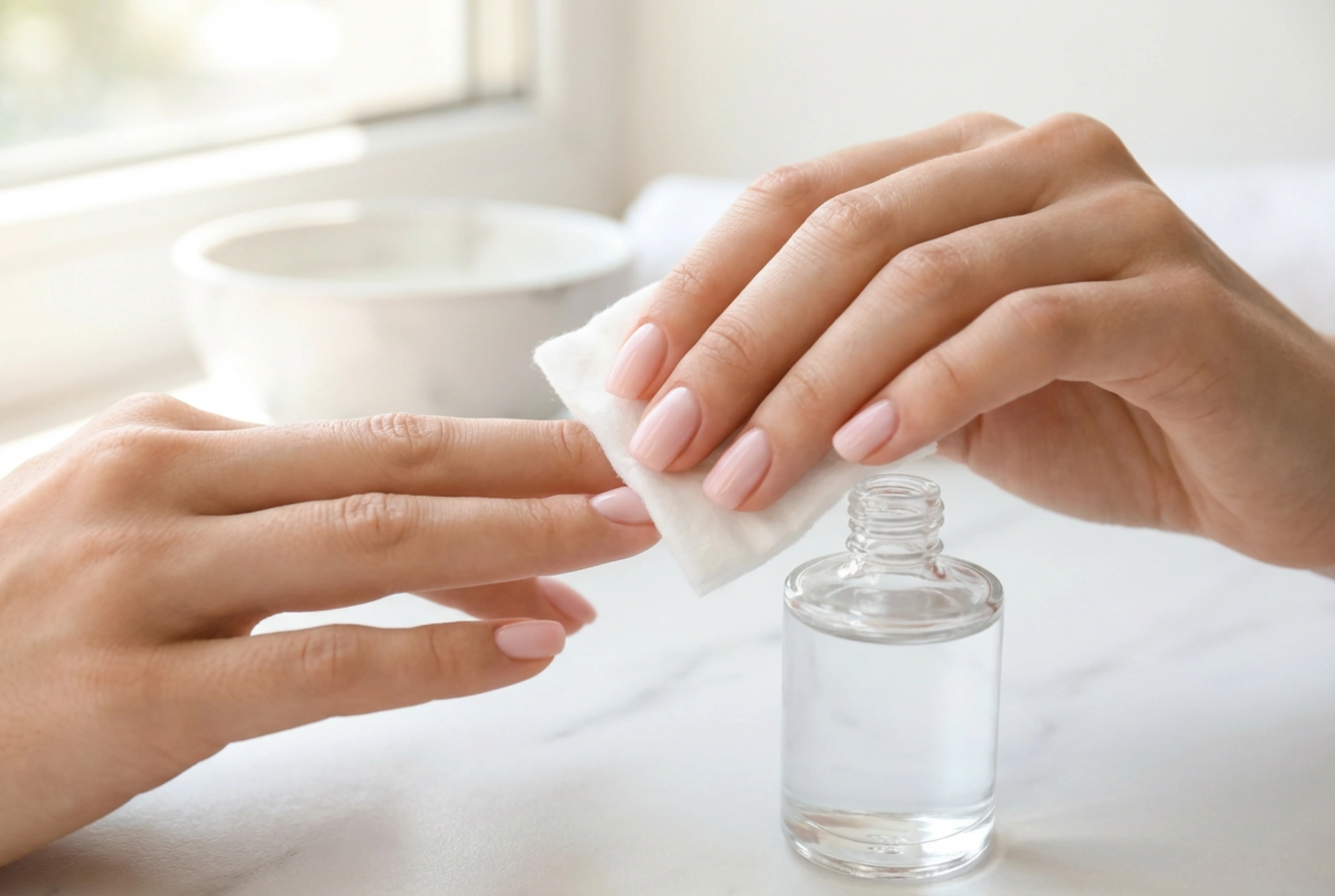 Nagelcleaner: Avfettning och borttagning av det klibbiga lagret