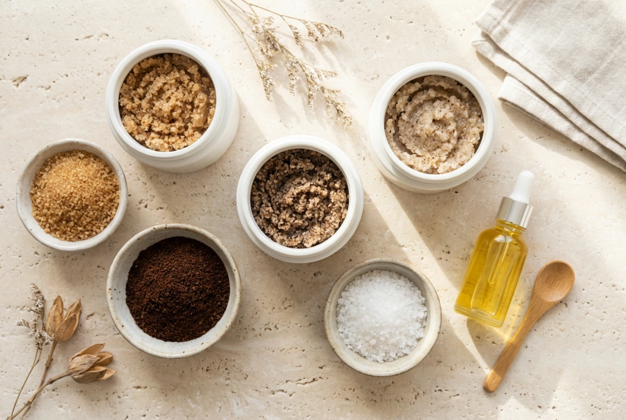 Kroppsskrubb i din rutin: hur du väljer kornstorlek och oljor