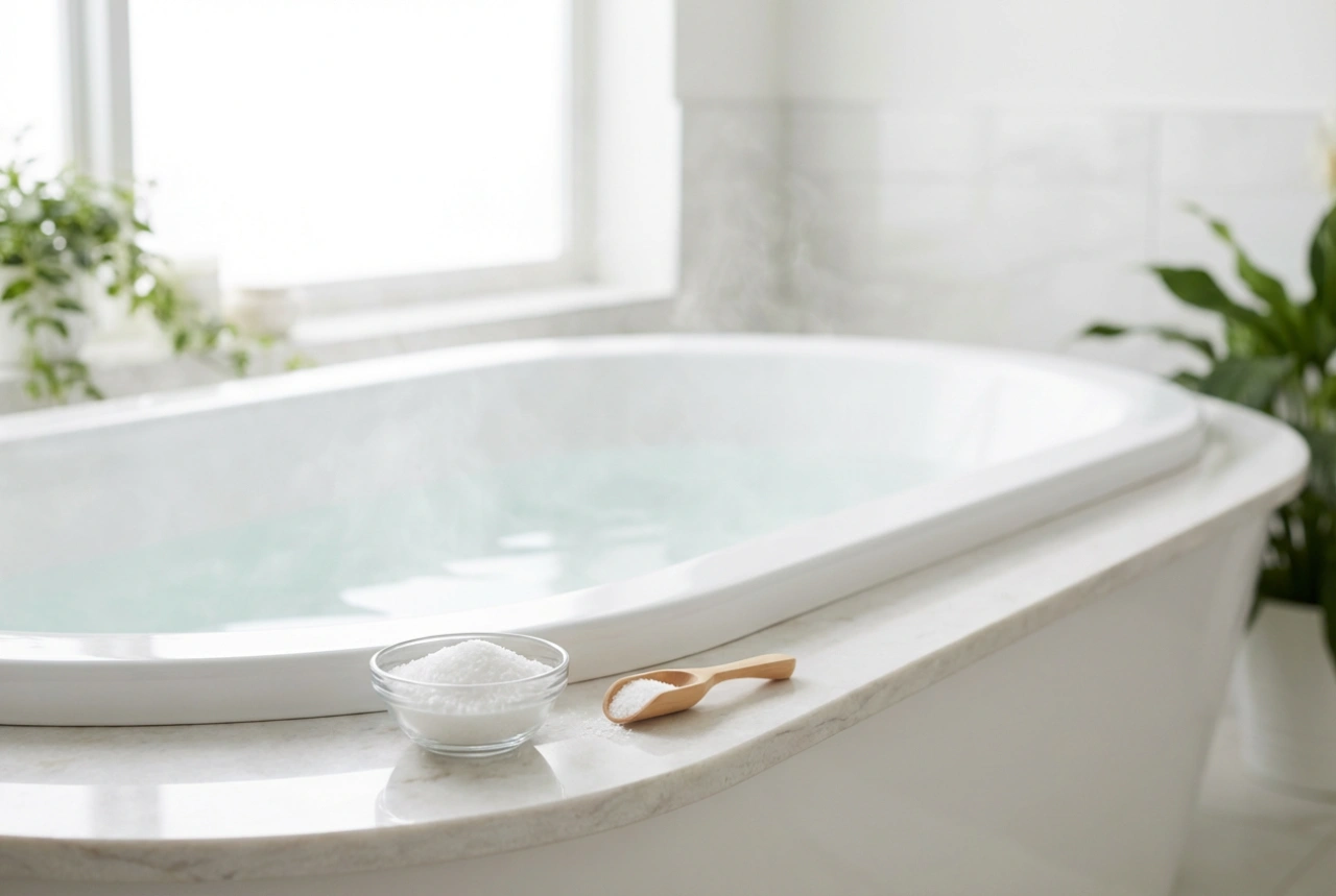 Epsomsalt i badet: proportioner, upplösning och badtid